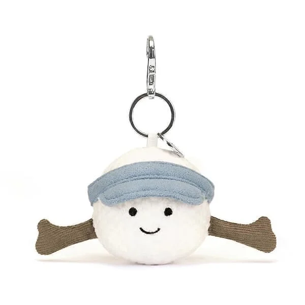 Golf Bag Charm Plush Keychain 2.5 inch Cute Golf Accessory Gift for Sports Fans and Collectors