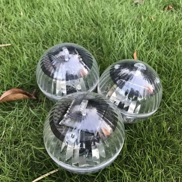 [RM]Solcelle flytende LED-lys Flytende ball Svømmebasseng Vanntett Nattlys for hagedam, varmt lys