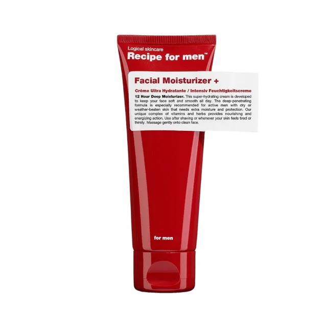 Recipe For Men Face Moisturizer +, 75 ml Ansikte Herr ONESIZE