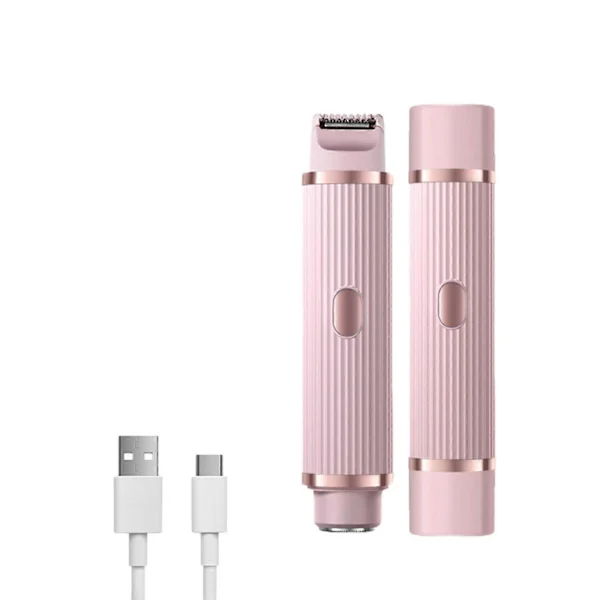 Elektrisk Rakapparat Skäggrimmer Bärbar Herr Och Dam Elektrisk Trimning Rakning Rakapparat Epilator Rosa