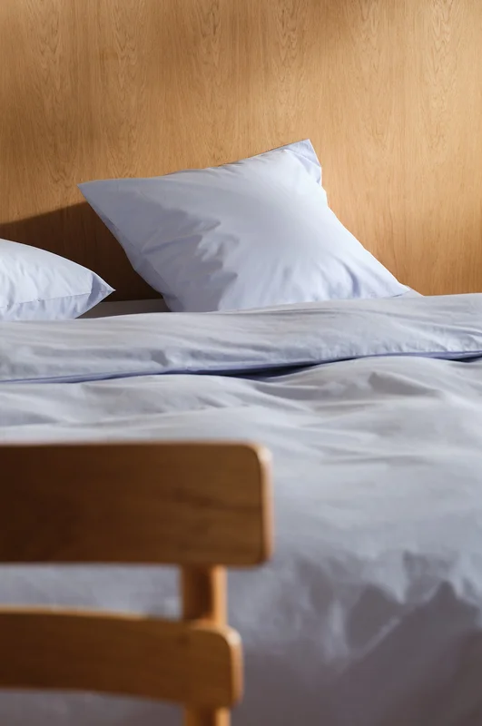 Jotex - Percale Påslakanset Enkelsäng - Ekologisk Ljusblå ZACK - Köp Enkelsäng hos Jotex