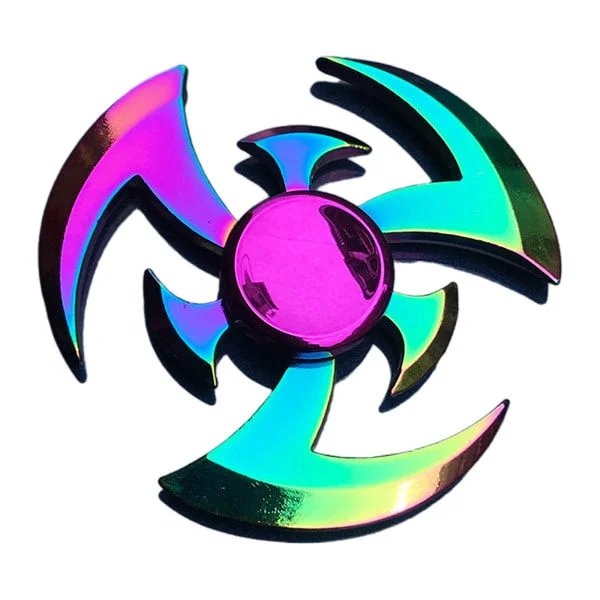 Metalliska Snurrande Toppar Hög Hastighet Rotations Finger Spinner Leksak för Vuxna Barn Fest Favorit Avkoppling Fingertopp Leksak null - B