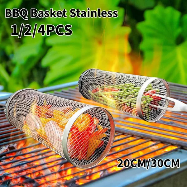 15,5 cm grillkurv i rustfritt stålnetting_xx
