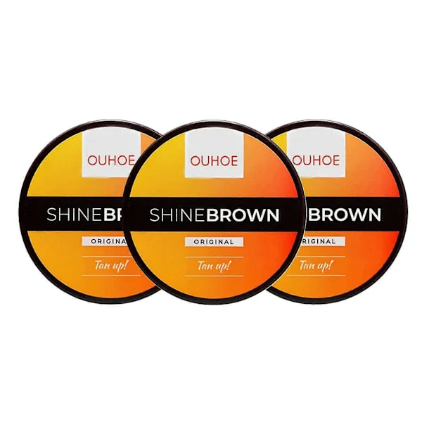 3 st solkräm ansikte 50G kropp långvarig bronzer hudbrännare solbränna skyddar mot strålning närande naturlig brun-utan-sol-lotion