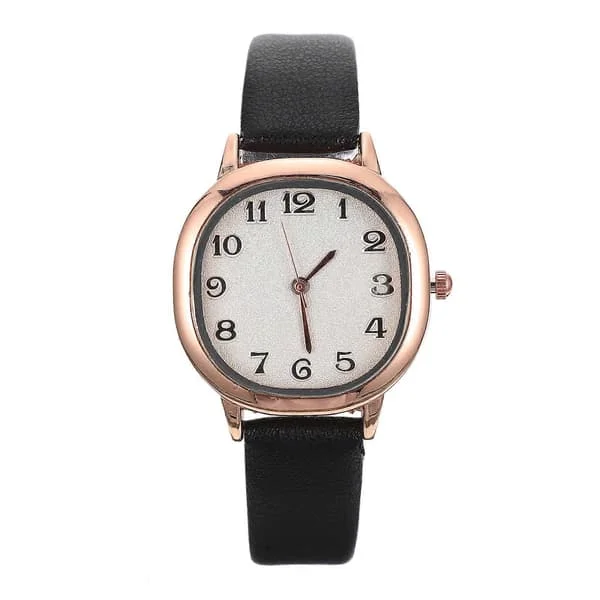 Dameklokker Armbåndsur Dame Lærklokke Dameklokker Vintage Dameklokke Retrostil Dameklokke