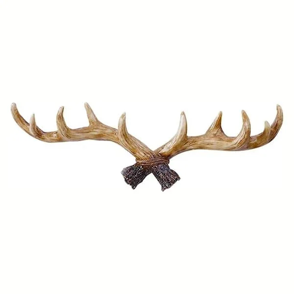 Vintage Antler Wall Hook Wall Mounted Coat Rack Clothes Hanger Key Holder for Decorative Wall