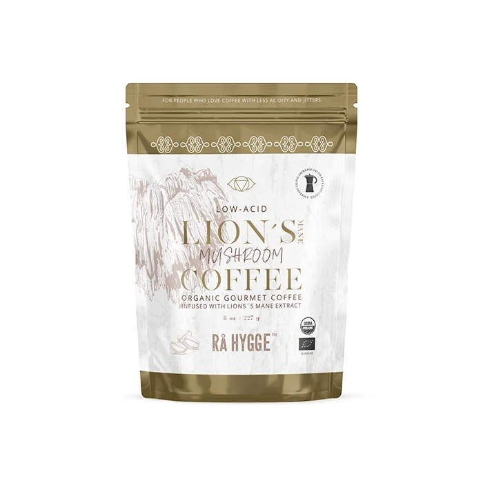 Rå Hygge Lågsyrlig Lion's Mane specialkaffe Espressomald EKO 227g