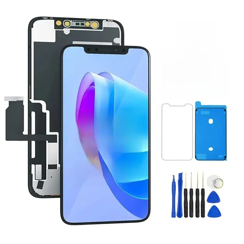 AliExpress - 100% Excellent OLED Pantalla pour iphone XR LCD écran tactile numériseur assemblée pour iPhone XR LCD remplacement