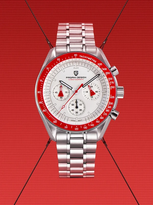 AliExpress - PAGANI DESIGN 2026 Nieuwe rode herenhorloges Luxe quartz polshorloge voor heren Chronograaf Automatische datum Waterdicht Lokale 