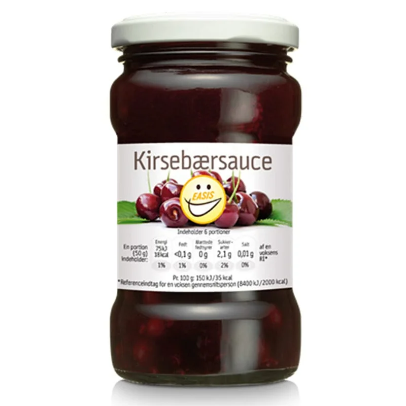 Spar 25% • Køb 2, EASIS Kirsebærsauce 300 g, Helse & Madvarer, Madvarer, Konserves