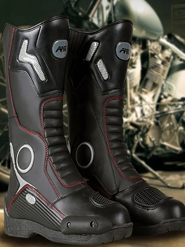AliExpress - AMUMOTO bottes de moto hommes et femmes tirer chaussures de moto route respirant Anti-chute chaussures cavalier quatre saisons