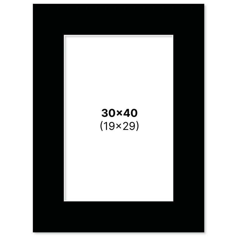 Pen Store Passepartout Sort 30x40 cm