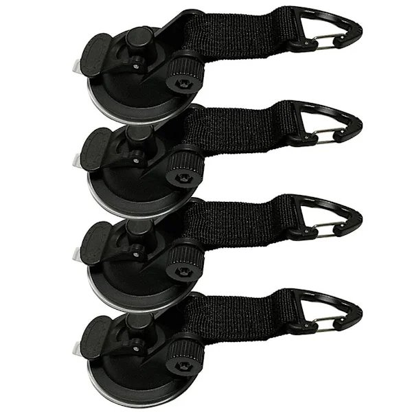 4-pack Kraftiga Sugkoppsfästen Utomhus Sugkopp Vindruta Camping Monteringskrokar Biltält Sugkopp