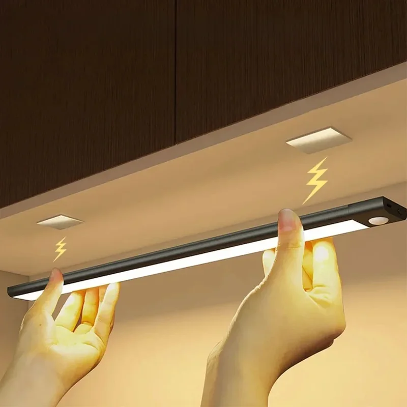 AliExpress - Bewegingssensor Licht Draadloos Led Nachtlampje Usb Oplaadbare Nachtlampkast Kastlamp Onder Achtergrondverlichting Voor Keuken Led