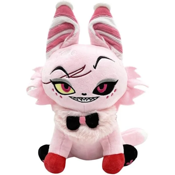 Hazbin Hotel Plysj, 12" Angel Dust Meow Plysjleketøy for TV-fans, Gave til gutter og jenter til bursdag, påske og jul