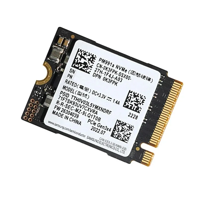 AliExpress - OEM SAMSUNG SSD PCIe 4.0 M.2 2230 BM9C1 512GB & M.2 2242 PM9B1 / PM9C1a 256GB & PCIe 3.0 M.2 2242 PM991a 128GB 256GB NVMe SSD