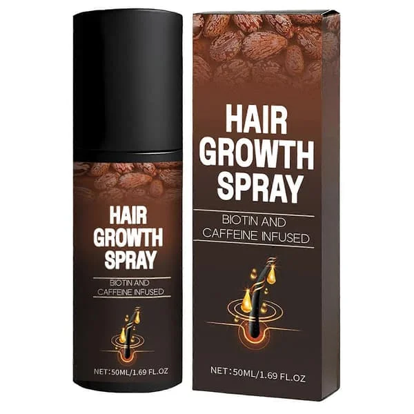 Hårvekstspray med Biotin og Koffein - Naturlig behandling mot hårtap for tykkere, fyldigere hår hos menn og kvinner Alle hårtyper