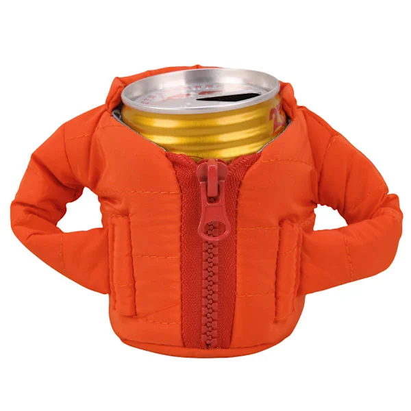 Puffy Beverage Vest, Isolerende Drikkevarekjøler, Oransje
