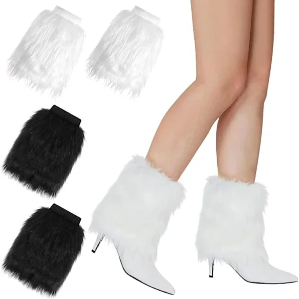 2-pack Dam Plysch Leggings, Vinter Plysch Leggings, Stövelskydd