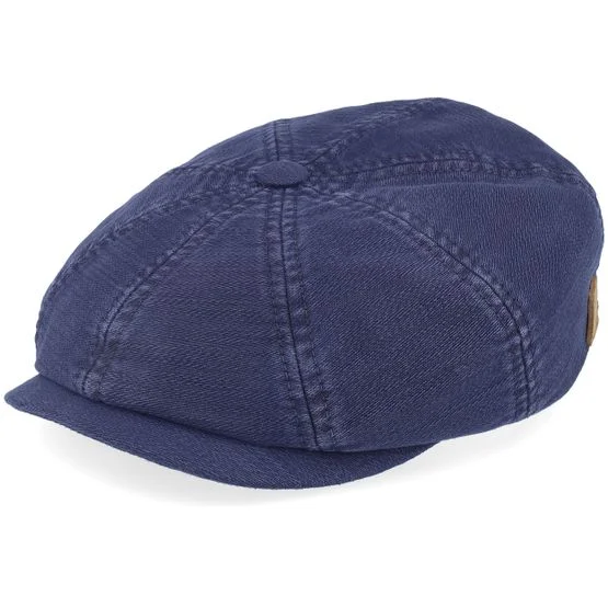 Stetson - Blå flatcap Keps - Hatteras Cotton Stetson X The Feebles Navy Flatcap @ Hatstore