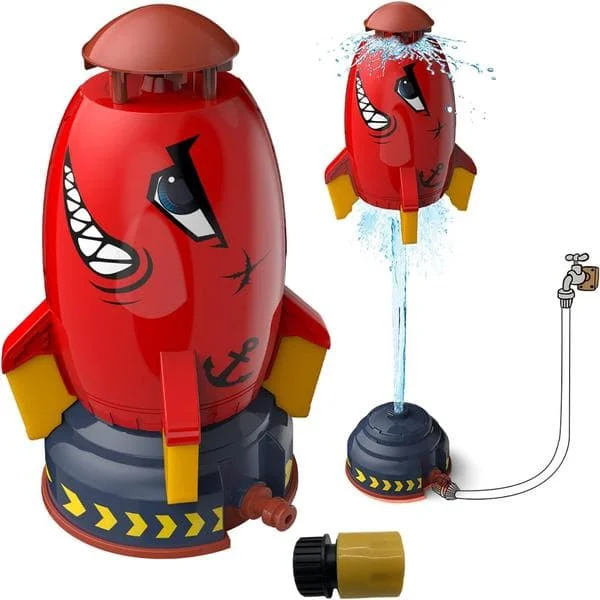 Raketspruta Leksaker för Barn Stänkande Raketer Utomhus Vattenleksaker Trädgård Gräsmatta Vattenleksaker Spray för Barn 3 År och Äldre
