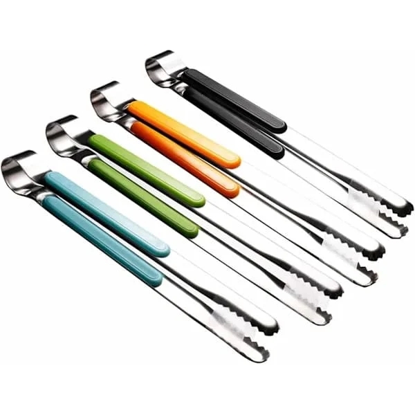Kjøttklype, 4 deler, kjøkkenklype pluss serveringsklype, kjøkken- og serveringsklype, grillklype, serveringsklype, kjøkkenklype 25,5 cm
