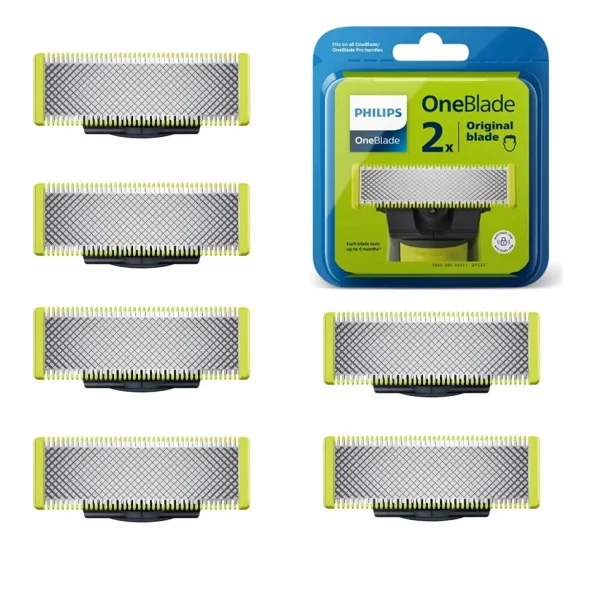New! High-Quality Philips OneBlade Replacement Blades 4-Pack – Compatible with All OneBlade Handles (Model QP220/50) 4 pcs 4pcs