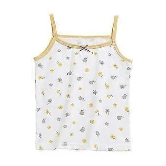 Trykte tanktopper Ermeløs Sling Top 3-8 År Småbarn Jente Sommerantrekk Hudvennlig Undertøy Nydelige Jente Underskjorter (140cm til 150cm P3)