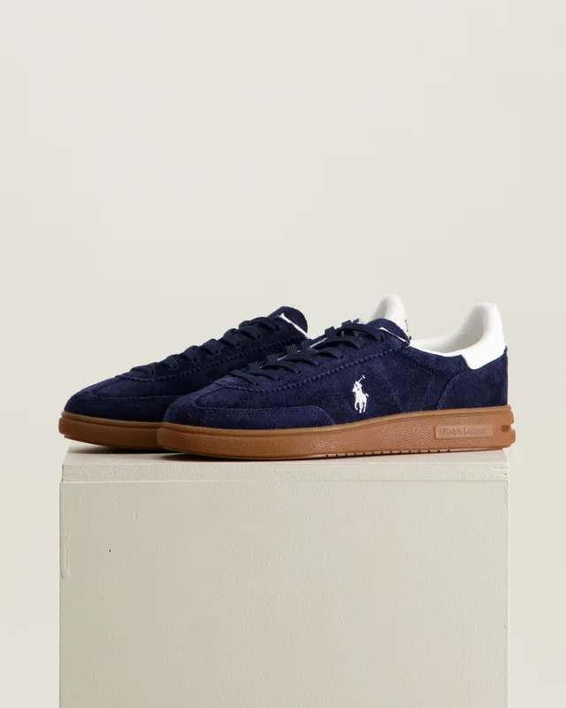 Polo Ralph Lauren Bedford Suede Sneaker Blå Skor Kille - Kids Brand Store