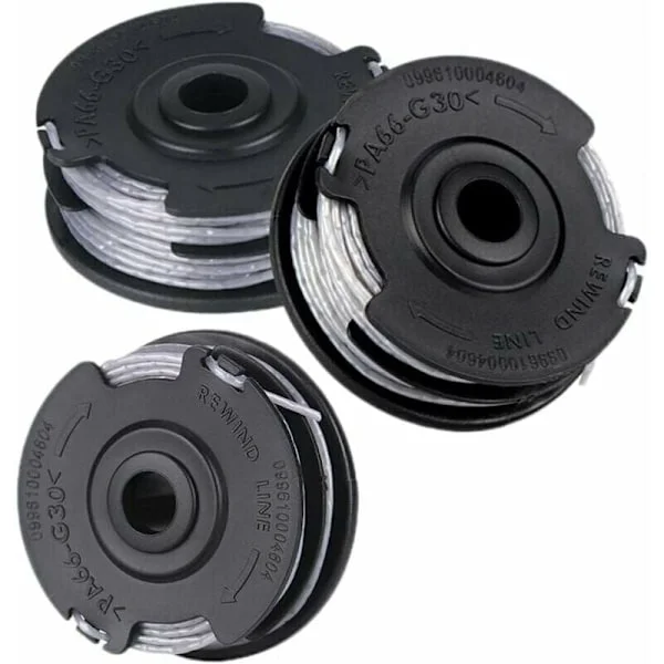 Sæt med 3 spoler til Bosch buskrydder Art 24 27 30 30-36 Li 18 M 1,65 mm..DEBUNS