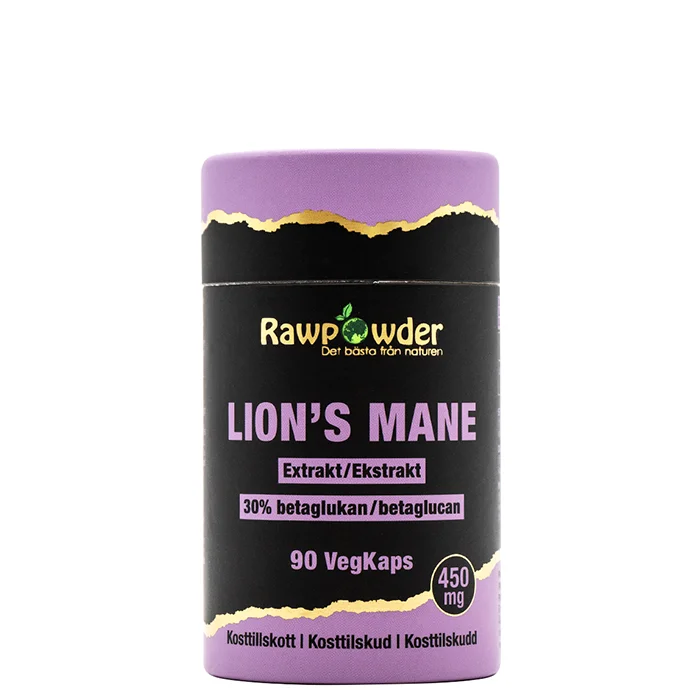 Rawpowder Lion's Mane Extrakt 450 mg 90 kapslar
