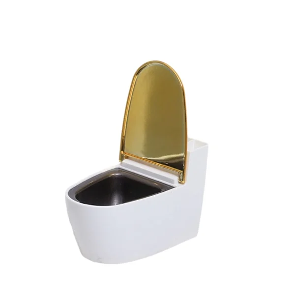 Creativity Toilet Wall-Mounted Ashtray Strong Load-Bearing Indoor Ashtray Gold Cover