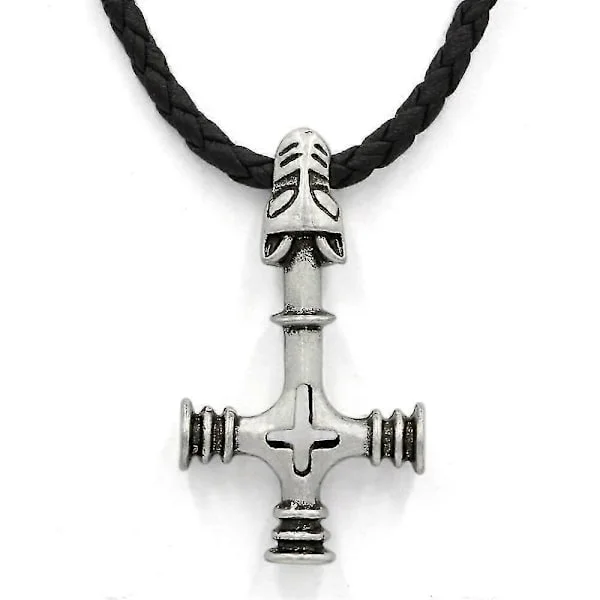 Norse Thor Hammer Olaf Ulvekors Mjølner Vedhæng Vikinge Modesmykker Sværd Herre Halskæde Talisman Sort Reb Kæde Smykker