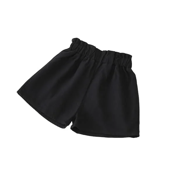 Tjejer Härliga shorts med elastisk midja Byxor Causal Bekväma korta byxor för inomhus utomhus