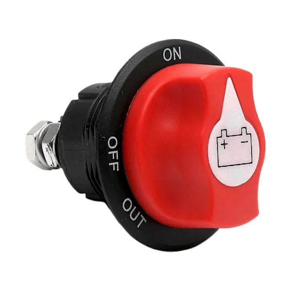 100A Batteri Isolasjonsbryter, Hovedstrømbryter for Bil, Marine, Lastebil, Båt, 12V-48V Batteriutkobling