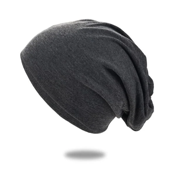 Unisex Slouchy Beanie Hat for Men and Women - Soft Cotton Hiphop Beanie for Running and Casual Wear