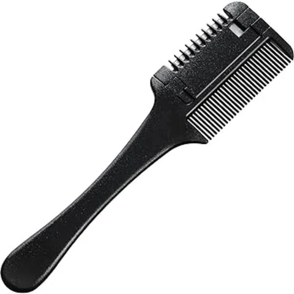 Razor Kam Tyndere Hår Kam Razor Kam Frisør Hårklippende Razor Kam Dobbeltsidet Frisør Razor Kam Værktøj til Hårklipning og Styling