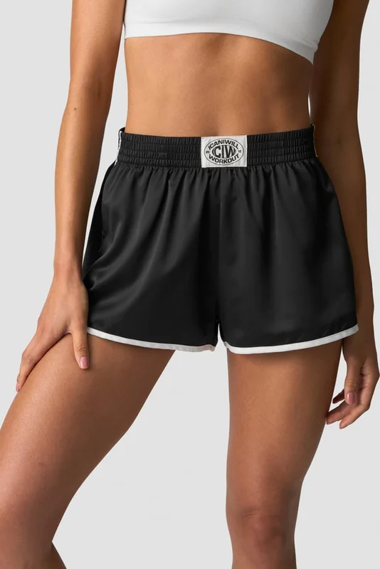 ICANIWILL - Boxing Shorts Black- Shorts - Dames - sportkleding van ICIW