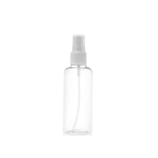 Liten sprayflaske 100 ml - påfyllbar flaske i gjennomsiktig plast