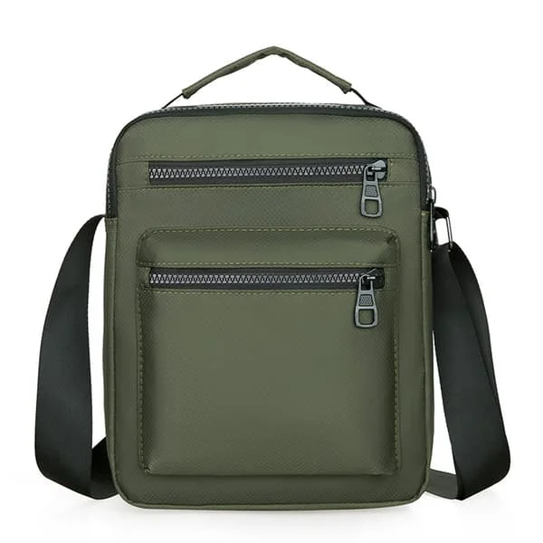 Man Bag (Grön) Liten Man Bag för Män Unisex Säkerhets Axelväska