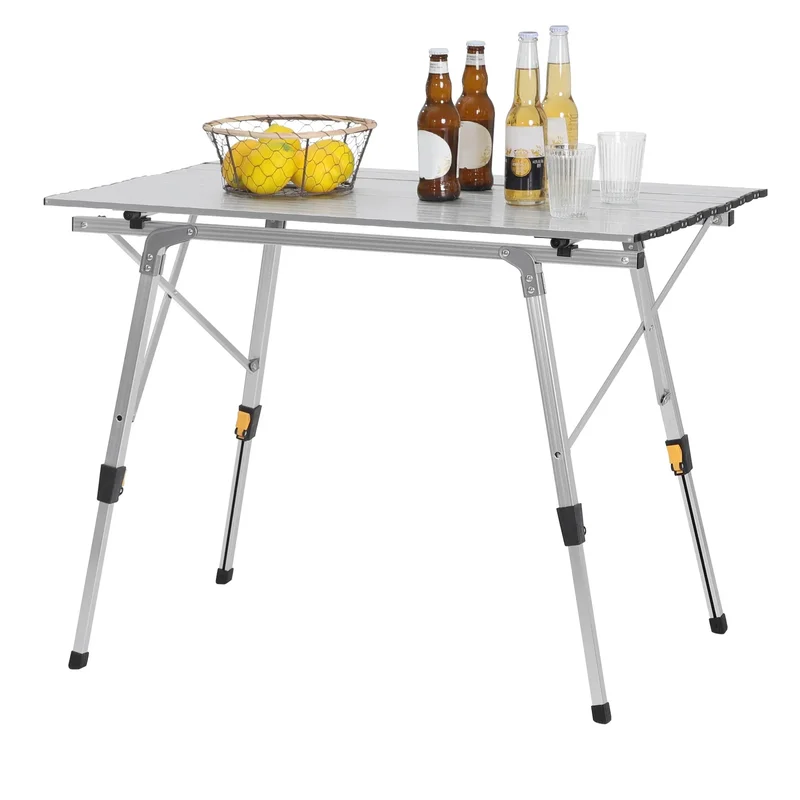 AliExpress - WOLTU Klappbarer Campingtisch, höhenverstellbarer Computer-Betttisch, klappbarer Schreibtisch für Picknick, Garten, Reisen, Wandern, 