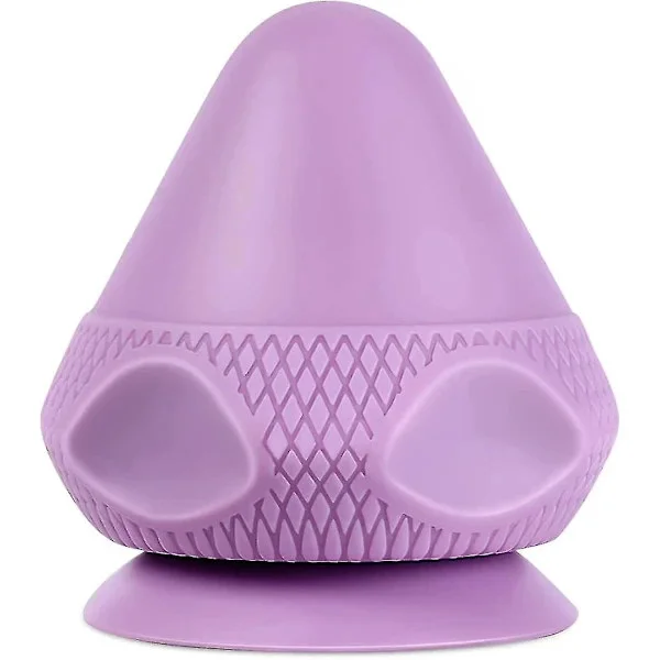 Silicone Trigger Point Massager Massage Ball With Suction Cup, Massage Ball For Muscle And Acupressure Point Massage - Purple
