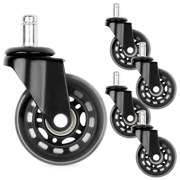 IKEA fåtölj hjul gummi 6,3 cm / 11 mm 5 st.