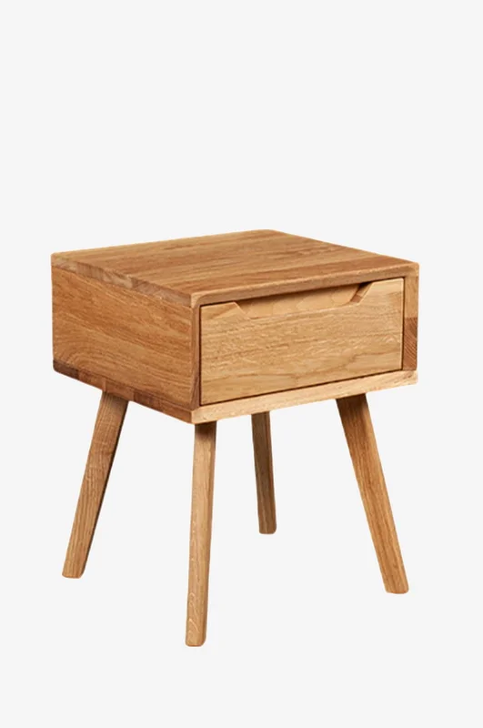 Wood Furniture - Yöpöytä tanskalainen , 40cm, tammi - Ruskea - Yöpöydät - - Homeroom