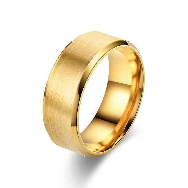 8mm Wolfram Forlovelsesring Herre Dame 6 Farger Rustfritt Stål Børstet