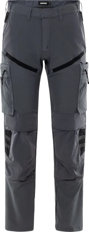 Arbetsbyxor Fristads Herr Servicebyxa stretch 2653 LWS, Grå/Svart Arbetskläder