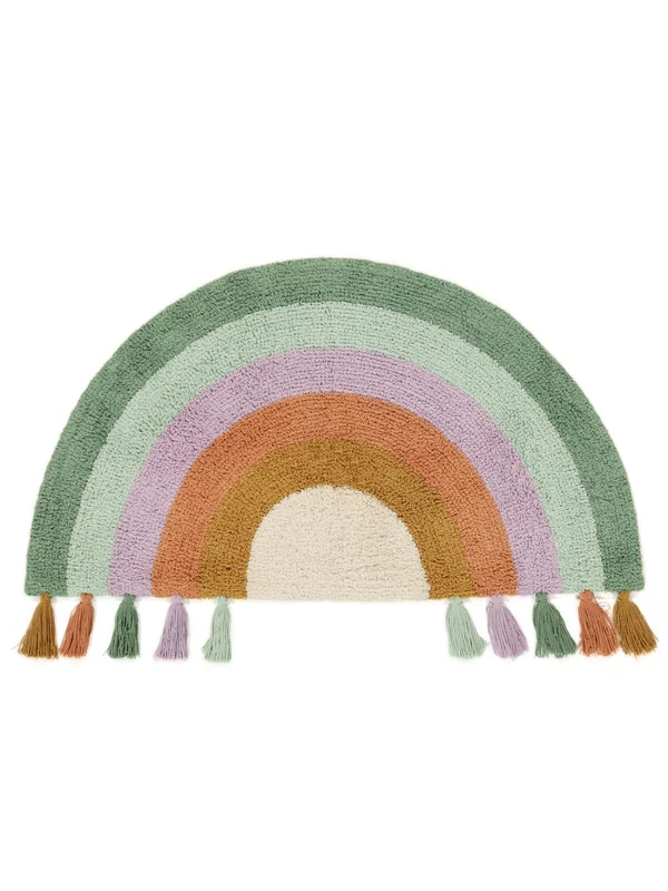 Kitchen Rug Cute Rainbow 55X100 Cotton Multicolor