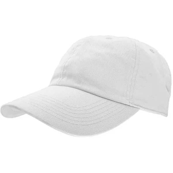 Baseball Caps Pappa Hatt Bomull Polo Stil Ensfarget Blank Justerbar Størrelse