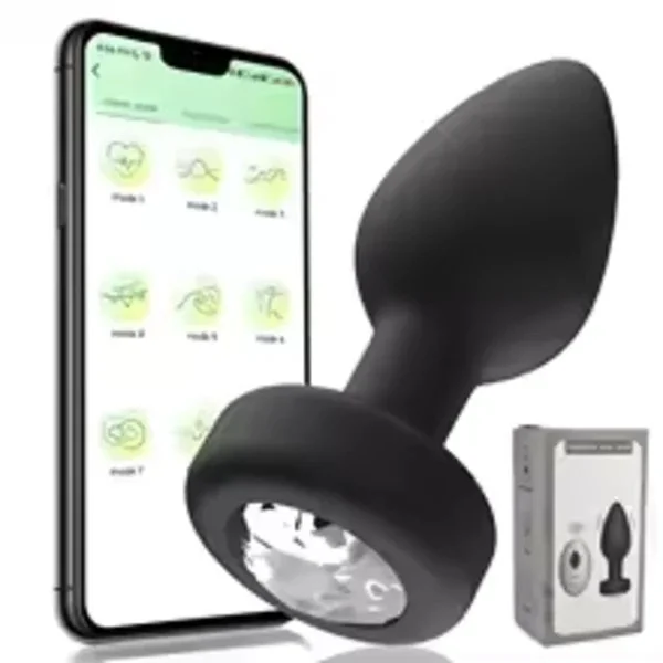 Analplugg Vibrator 10 Hastigheter Rumpeplugg Vibrerende Prostatamassasje APP Fjernkontroll Kvinnelig Masturbasjon Sexleketøy for Kvinner Menn