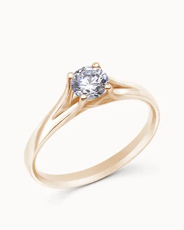 Chloé Engagement Ring 18K Rose Gold with Lab-Grown Diamond 0.30 Carat - Engagement Rings & Wedding Rings from Vanbruun